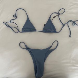 sky blue unworn bikini